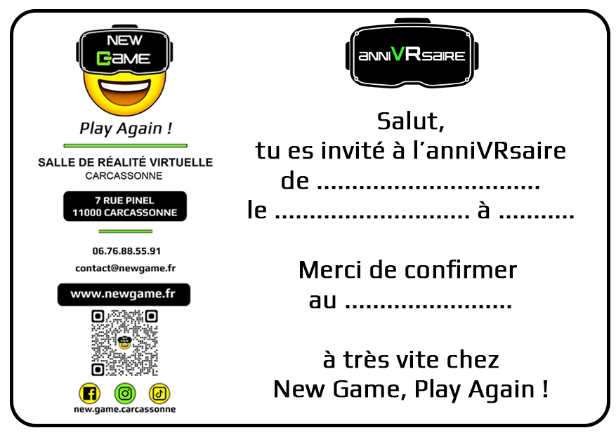 new game carcassonne VR réalité virtuelle play again vr narbonne aude occitanie loisirs divertissement gaming